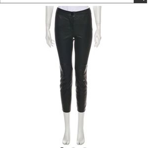 Diane von Furstenberg lamb leather skinny leg